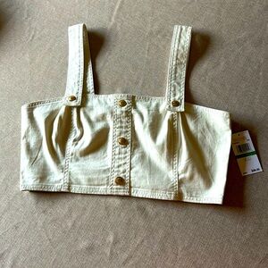 NWT Michael Kors denim crop top